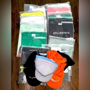 🔥NWT Sold Out StudentGolf Shirts/Shorts. 9 Free Sold Out Hats